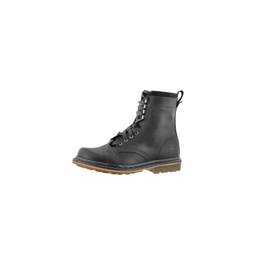 Dr. Martens Pier Polished Wyoming Hi Suede 100% Leather Work Lace Up Boots Men's